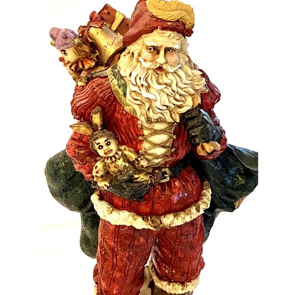 Father Christmas - Santa Claus Music Box Ceramic Figurine Holidays - Tested - Picture 2 of 5